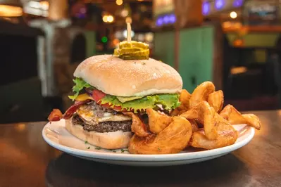 park grill burger and fries